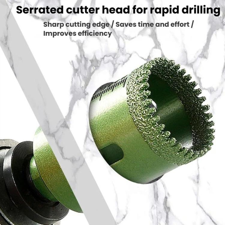 Punta da trapano per piastrelle con foro dentellato, 20mm, 25mm, 30mm, 35mm, 40mm, 42mm, 45mm, 50mm, 55mm, 60mm