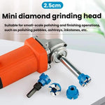 Disco abrasivo piatto diamantato da 2,5 mm per smerigliatrice angolare, piccolo disco abrasivo, Grinding Head, Grinding Head+4cm Extension Rod, Grinding Head+6cm Extension Rod, Grinding Head+8cm Extension Rod, Grinding Head+14cm Extension Rod