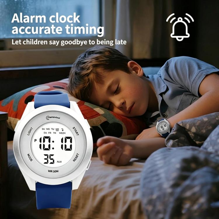 Orologio sportivo digitale per bambini MINGRUI, impermeabile fino a 30 metri, con retroilluminazione a LED, sveglia, cronometro e formato 12/24 ore.