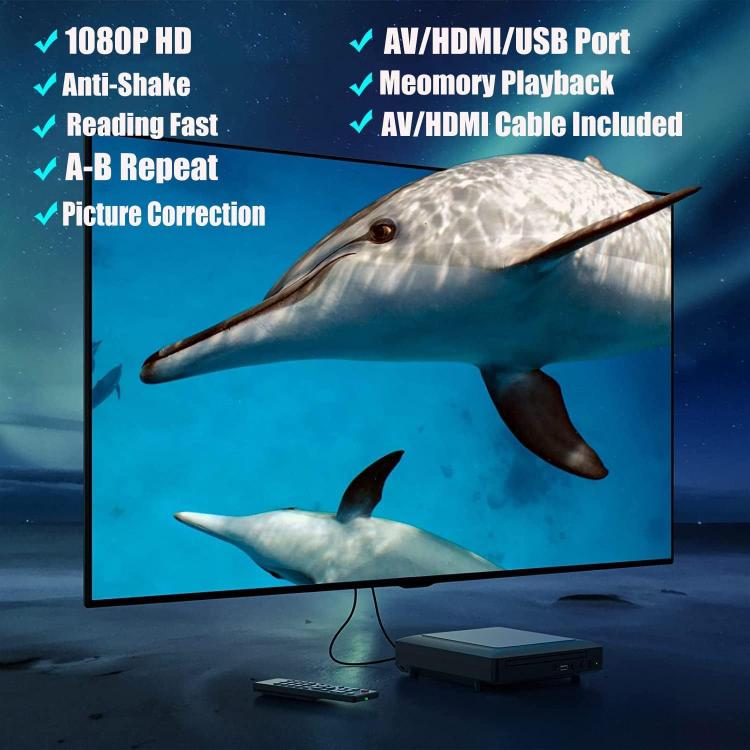 Lettore DVD portatile HD con USB e HDMI