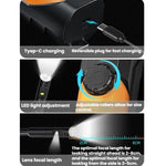 TESLONG WF200 WiFi HD Endoscope With LED Lights Handheld Industrial Inspection & Repair Borescope, Dual-Lens 8mm/5m