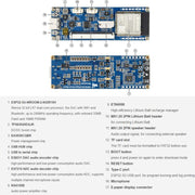 ESP32-S3 Display e-paper a colori da 13,3 pollici Chip codec audio integrato Supporto WiFi e Bluetooth 5, Waveshare 34349