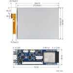 Modulo ESP32-S3 con display e-paper 13,3" a colori
