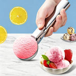 Paletta per gelato LsCook in acciaio inossidabile a doppio uso, paletta per palline di frutta