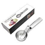 Paletta per gelato LsCook in acciaio inossidabile a doppio uso, paletta per palline di frutta