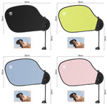 Parasole auto e ufficio antiriflesso con clip o ventosa 58x36 cm