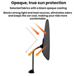 Parasole auto e ufficio antiriflesso con clip o ventosa 58x36 cm