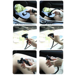 Parasole auto e ufficio antiriflesso con clip o ventosa 58x36 cm
