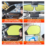 Parasole auto e ufficio antiriflesso con clip o ventosa 58x36 cm