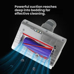 Spazzola con luce per la rimozione degli acari della polvere, compatibile con aspirapolvere senza fili Dyson V7 V8 V10 V11 V15, mini accessorio motorizzato anti-groviglio.