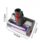 Spazzola con luce per la rimozione degli acari della polvere, compatibile con aspirapolvere senza fili Dyson V7 V8 V10 V11 V15, mini accessorio motorizzato anti-groviglio.