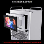 Pannello di montaggio HomeRack per display DSI da 7 pollici, spazio di montaggio 3U, compatibile con i display touch ufficiali Raspberry Pi da 7 pollici, Waveshare 34390