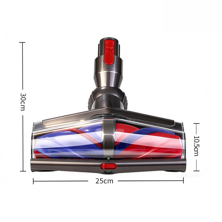 Doppia testina a rullo morbido per aspirapolvere Dyson V7 V8 V10 V11 V15, accessorio spazzola motorizzata per pavimenti con rilevamento della polvere a LED verde.