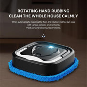 P6 Mini Rechargeable Household Floor Sweeping Robot Smart Multifunctional Floor Mop Cleaner, White With 1 Towel, Black With 1 Towel, White With 3 Towels, Black With 3 Towels