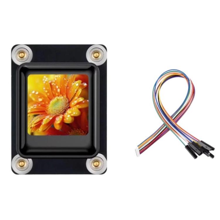 Waveshare 0.85 Inch Mechanical LCD ScreenKey, IPS Panel, 128 X 128 Resolution, 65K Color, SPI Communication Interface, Keycap White, Keycap Black, Module White, Module Black