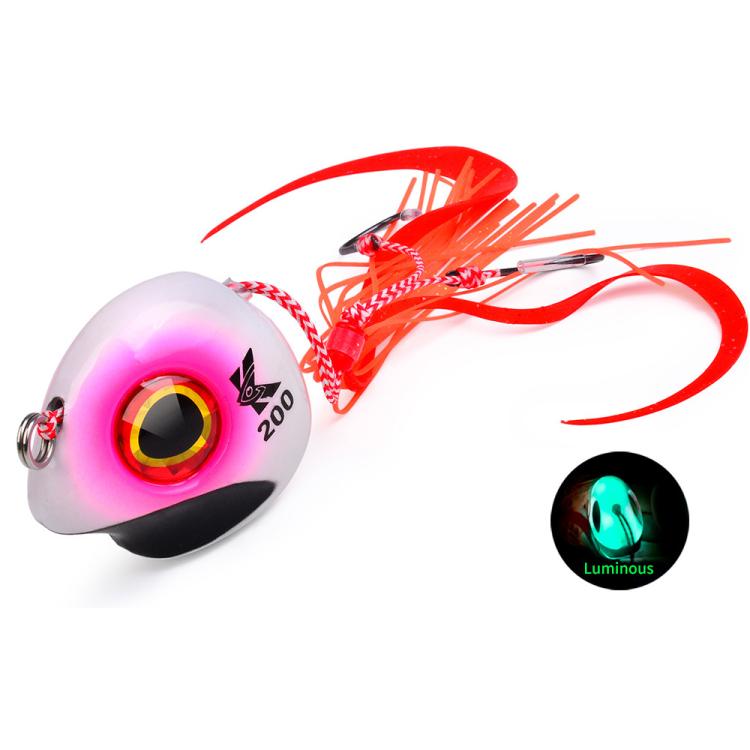 KATYUSHA Kabura Snapper Jig Head 3D Bionic Eyes Tai Rubber Lead Jigs per la pesca di fondo, cernie e orate, 60G, 80G, 100G, 120G