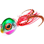 KATYUSHA Kabura Snapper Jig Head 3D Bionic Eyes Tai Rubber Lead Jigs per la pesca di fondo, cernie e orate, 60G, 80G, 100G, 120G