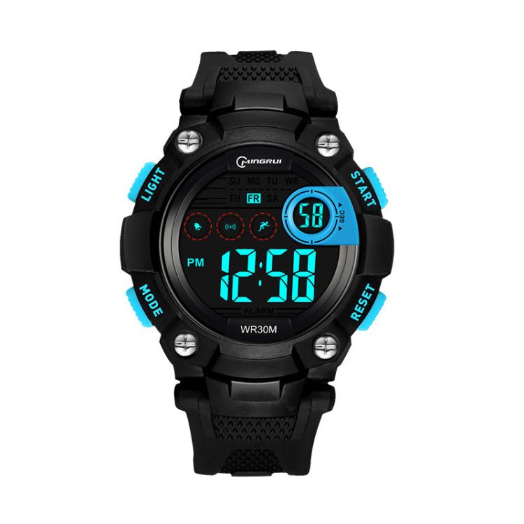 Orologio sportivo digitale per bambini MINGRUI, impermeabile, luminoso, da polso per attività all'aperto, con sveglia, cronometro e calendario.