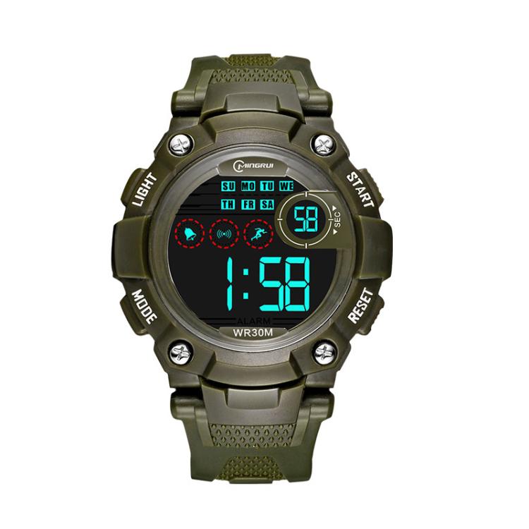 Orologio sportivo digitale per bambini MINGRUI, impermeabile, luminoso, da polso per attività all'aperto, con sveglia, cronometro e calendario.