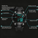 Orologio sportivo digitale per bambini MINGRUI, impermeabile, luminoso, da polso per attività all'aperto, con sveglia, cronometro e calendario.