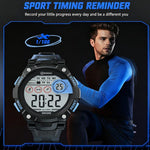 Orologio sportivo digitale per bambini MINGRUI, impermeabile, luminoso, da polso per attività all'aperto, con sveglia, cronometro e calendario.