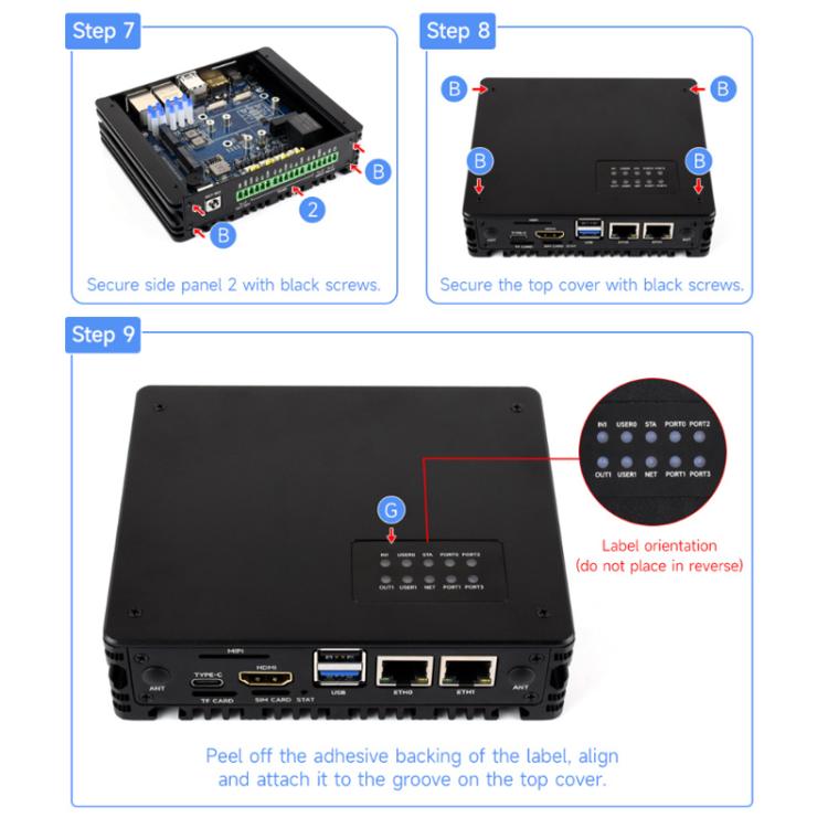 Scheda espansione Waveshare CM5 doppia Ethernet 2.5G