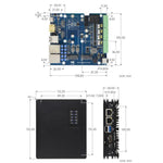 Scheda espansione Waveshare CM5 doppia Ethernet 2.5G