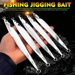 PROBEROS LF168 Esca artificiale da jigging in metallo per acqua salata, corpo vuoto, affondamento verticale, finitura a specchio, ideale per la pesca di sgombri., 180g, 200g, 230g, 250g, 300g