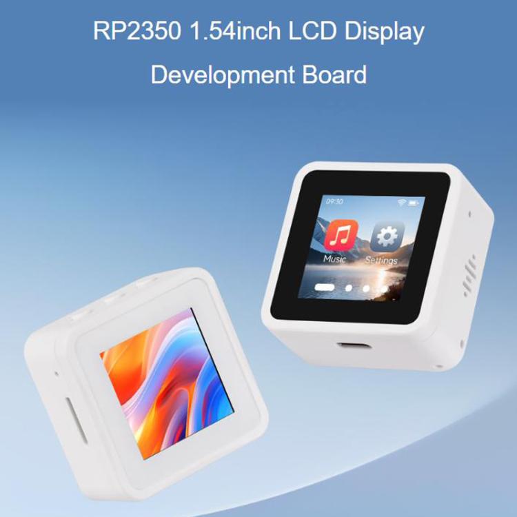 Waveshare 34332 RP2350 1.54 Inch LCD Display Development Board 65K Color, IPS Display Panel, Dual-Core And Dual-Architecture, 34332