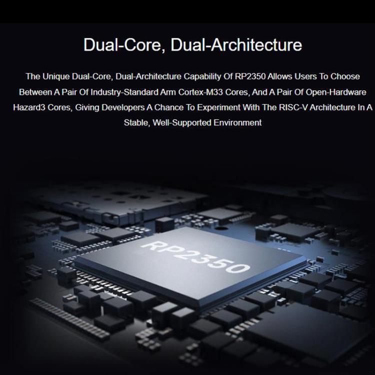 Waveshare 34332 RP2350 1.54 Inch LCD Display Development Board 65K Color, IPS Display Panel, Dual-Core And Dual-Architecture, 34332