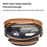 WEIXIER D1107 Borsa a tracolla verticale da uomo in pelle PU