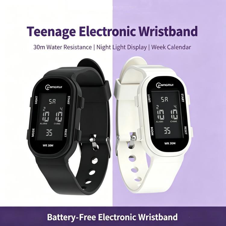 Orologio sportivo digitale per bambini MINGRUI, impermeabile fino a 30 metri, cinturino sottile per fitness, per ragazzi e ragazze, con retroilluminazione a LED, sveglia e calendario.
