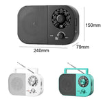 Radio portatile tribanda FM AM SW con antenna 360°