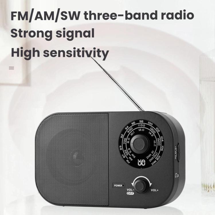 Radio portatile tribanda FM AM SW con antenna 360°