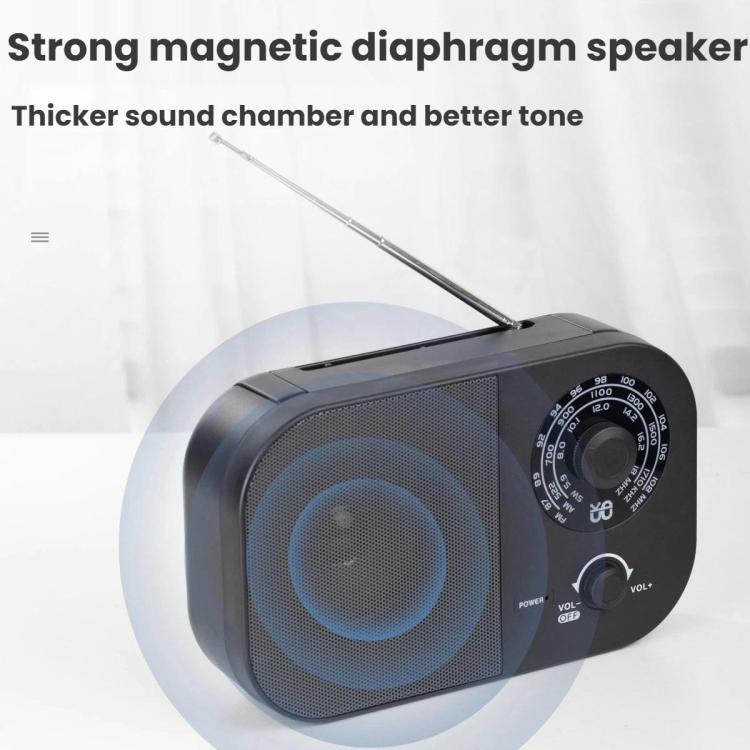 Radio portatile tribanda FM AM SW con antenna 360°