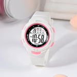 Orologio sportivo digitale MINGRUI per bambini e bambine, impermeabile fino a 30 metri, con retroilluminazione a LED, sveglia, cronometro e calendario.