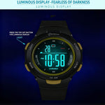 Orologio sportivo digitale MINGRUI per bambini e bambine, impermeabile fino a 30 metri, con retroilluminazione a LED, sveglia, cronometro e calendario.