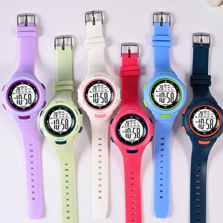 Orologio sportivo digitale MINGRUI per bambini e bambine, impermeabile fino a 30 metri, con retroilluminazione a LED, sveglia, cronometro e calendario.