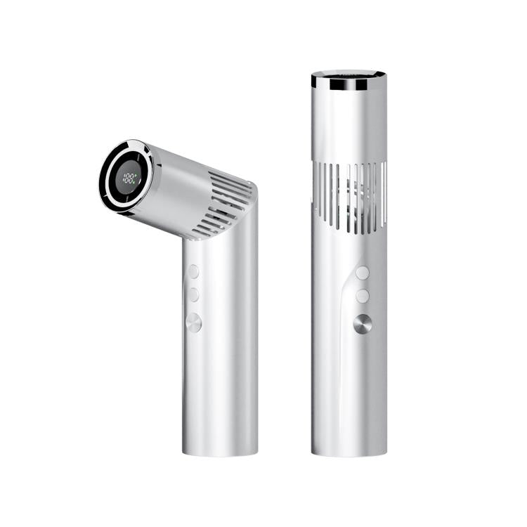 Ventilatore portatile girevole a 90 gradi con 199 velocità, batteria da 3000 mAh, ventilatore tascabile con luce LED e cordino per viaggi, attività all'aperto e trucco.