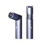 Ventilatore portatile girevole a 90 gradi con 199 velocità, batteria da 3000 mAh, ventilatore tascabile con luce LED e cordino per viaggi, attività all'aperto e trucco.
