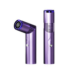Ventilatore portatile girevole a 90 gradi con 199 velocità, batteria da 3000 mAh, ventilatore tascabile con luce LED e cordino per viaggi, attività all'aperto e trucco.