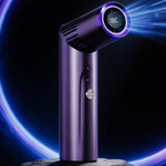 Ventilatore portatile girevole a 90 gradi con 199 velocità, batteria da 3000 mAh, ventilatore tascabile con luce LED e cordino per viaggi, attività all'aperto e trucco.