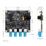 Scheda adattatore per fotocamera GMSL a 4 canali Waveshare 34128, dotata di deserializzatore MAX9296, per Raspberry Pi 5, EU Plug, UK Plug, US Plug