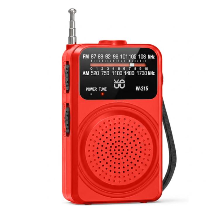 Radio portatile FM/AM con torcia LED e jack cuffie