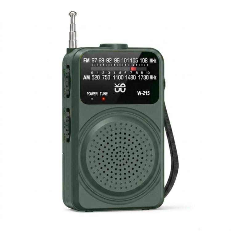 Radio portatile FM/AM con torcia LED e jack cuffie