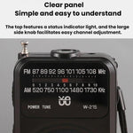 Radio portatile FM/AM con torcia LED e jack cuffie