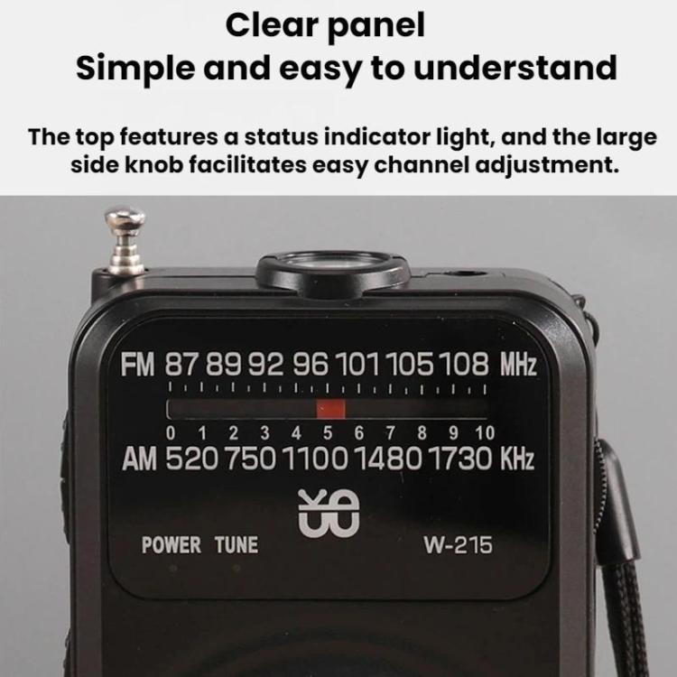 Radio portatile FM/AM con torcia LED e jack cuffie