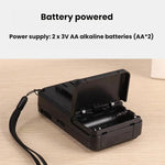 Radio portatile FM/AM con torcia LED e jack cuffie