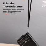 Radio portatile FM/AM con torcia LED e jack cuffie
