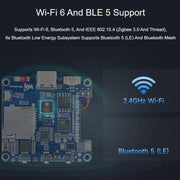 Waveshare 34201 ESP32-C6 Scheda di sviluppo con display AMOLED touchscreen da 2,16 pollici, supporto per doppio microfono, Wi-Fi 6 e BLE 5, 34201